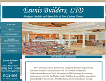 Tablet Screenshot of esunisbuilders.com